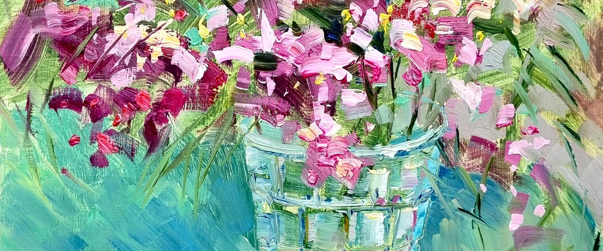 Olieverf workshop "Bloemen in Gloed"