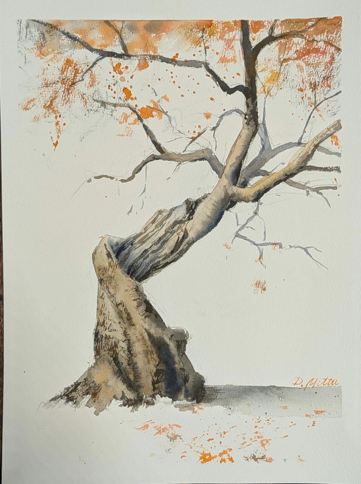 Example work from Trees and Forest in Watercolor
