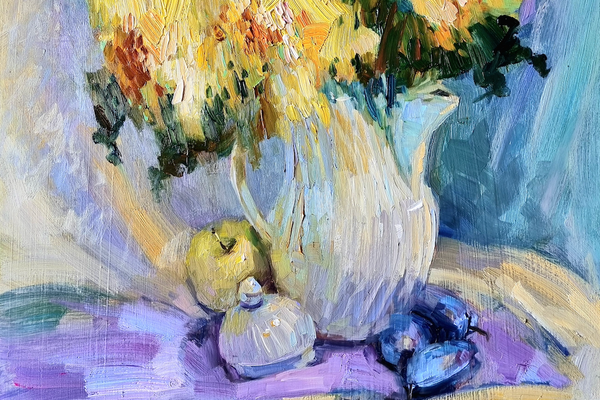 Olieverf Workshop “Expressief Bloemstilleven”