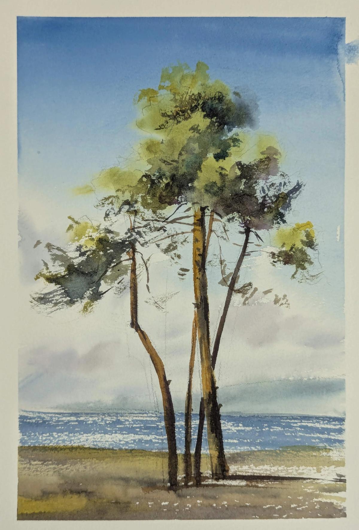 Example work from Trees and Forest in Watercolor