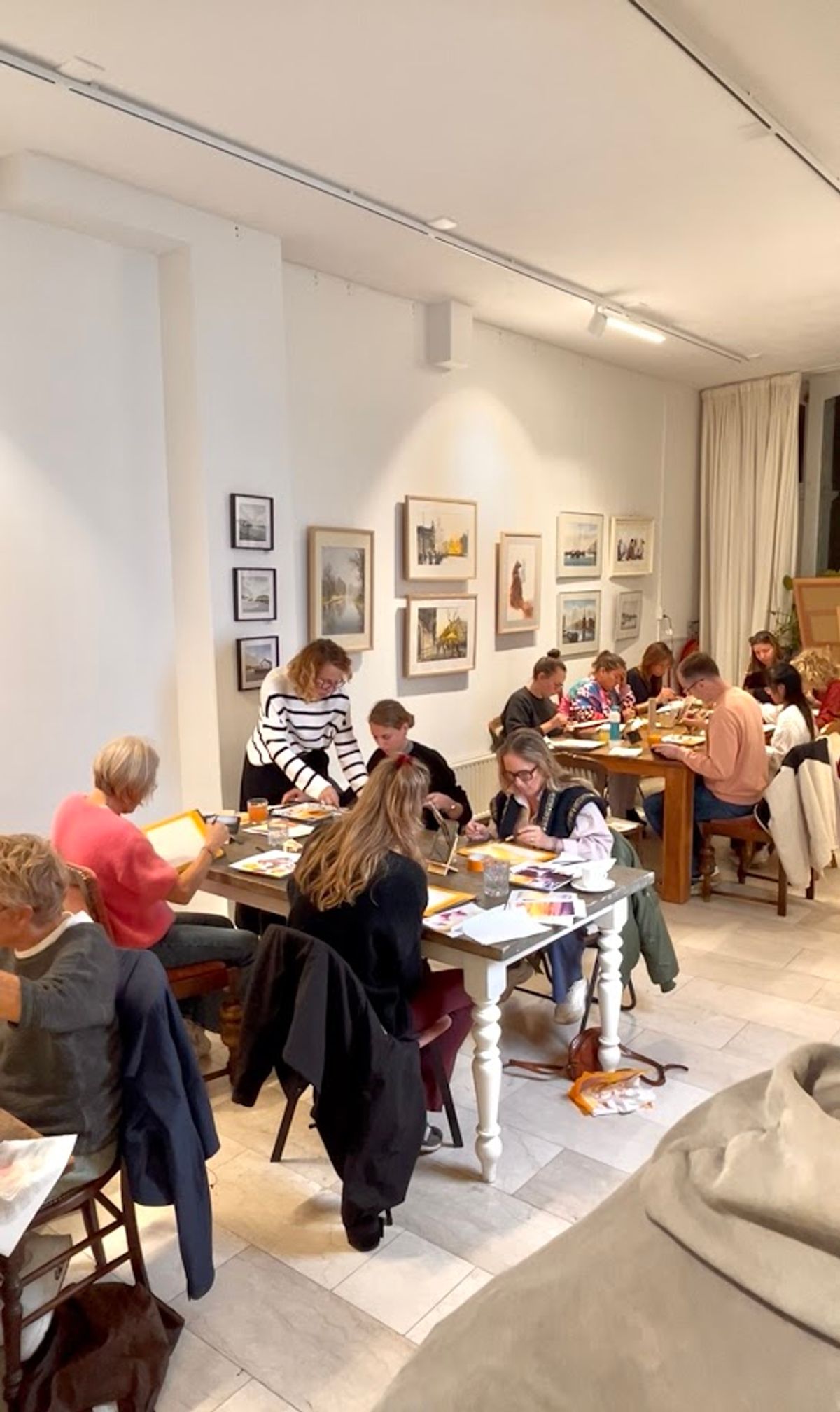 Student work from Landscapes in Watercolor