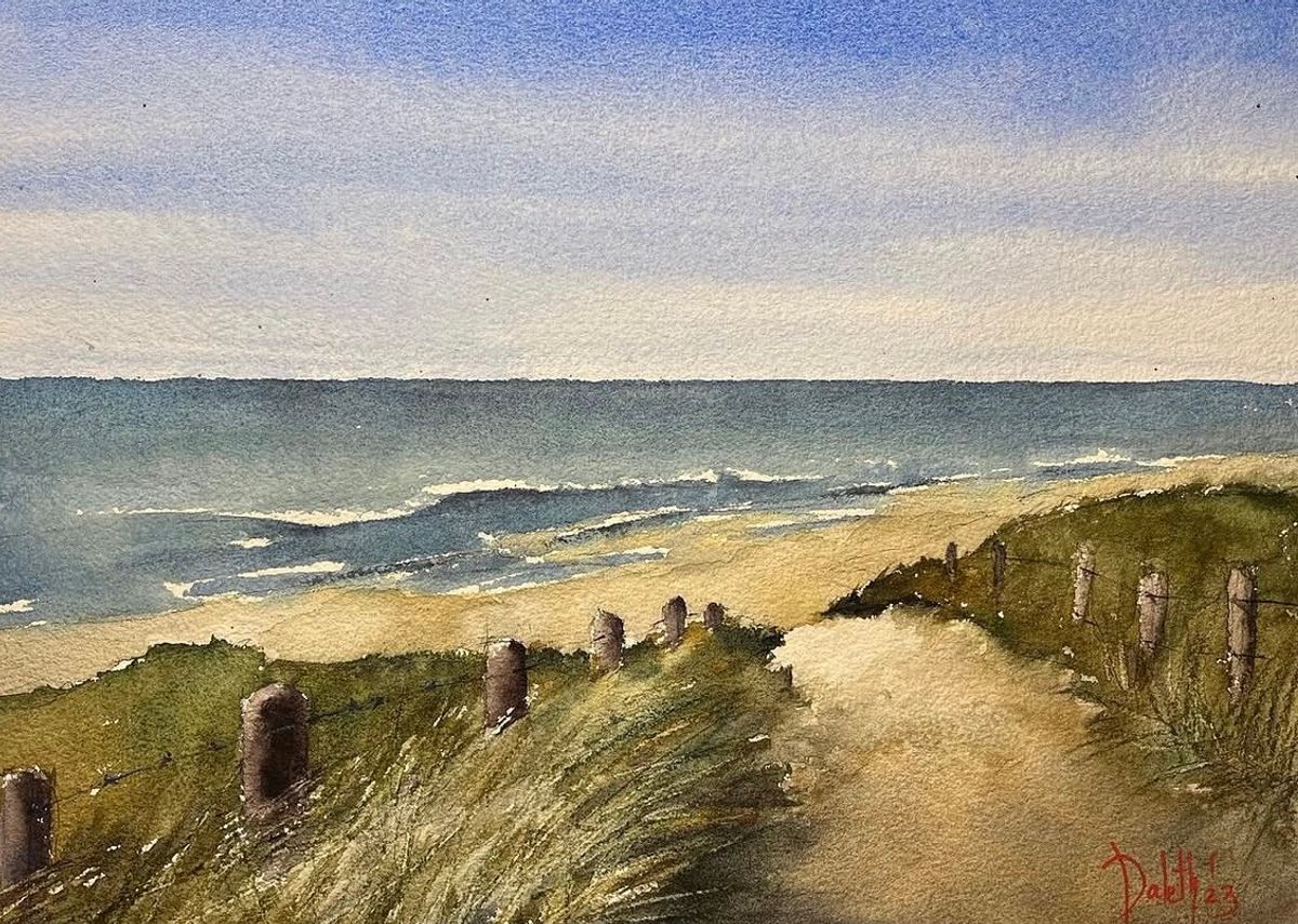 Example work from Watercolor Landscapes Part 2