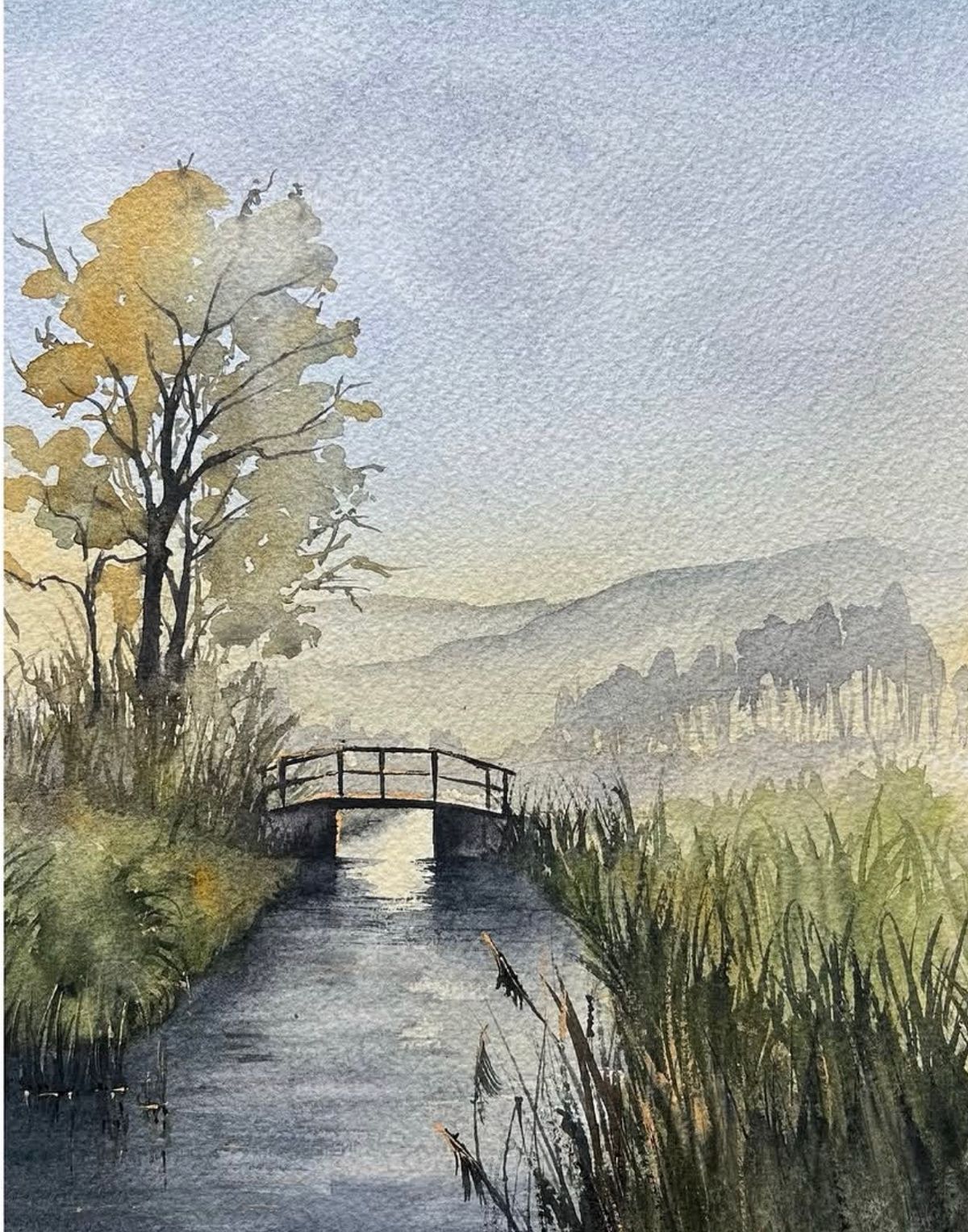 Example work from Watercolor Landscapes Part 2