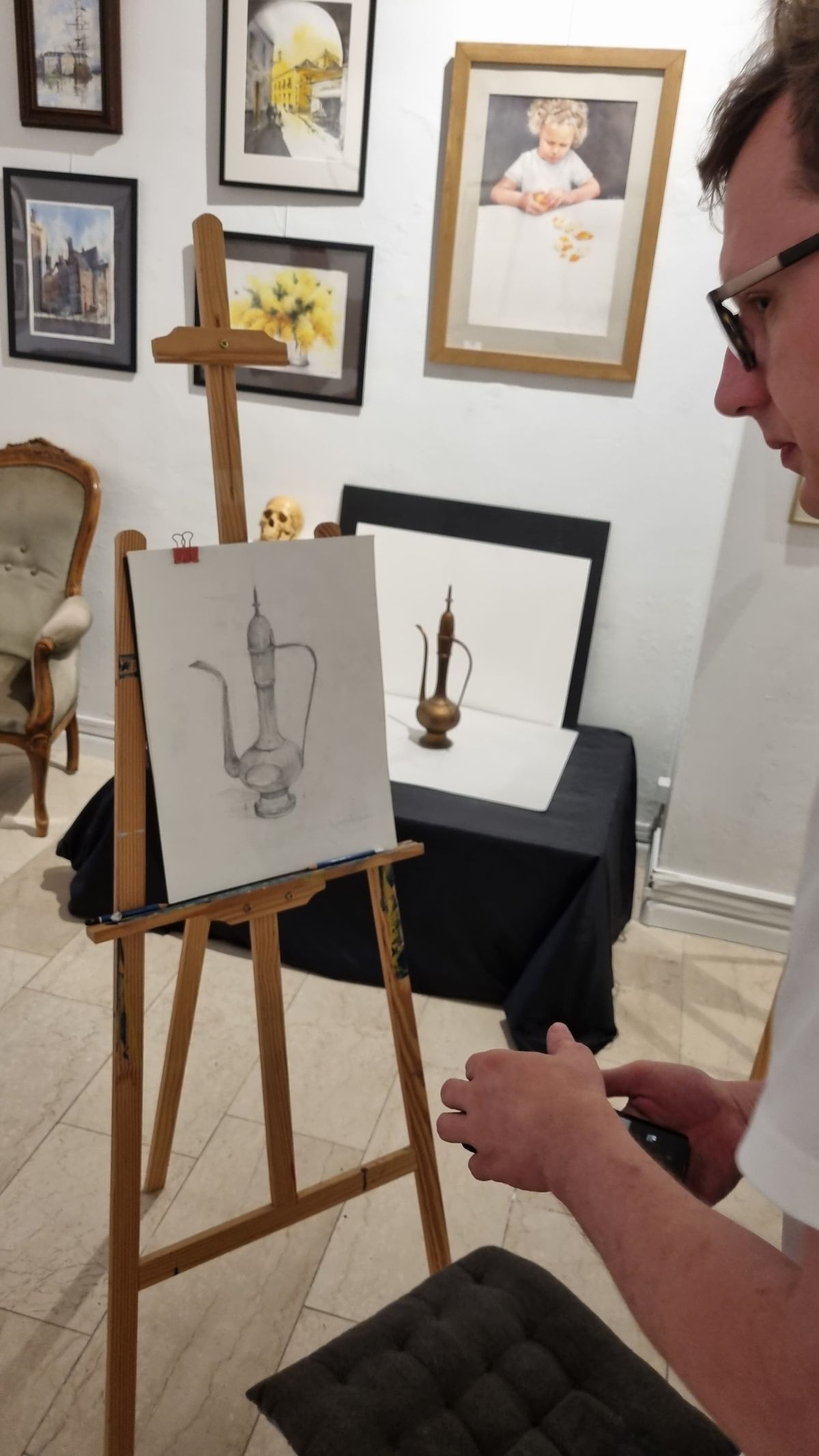 Student work from Foundations of Academic Drawing