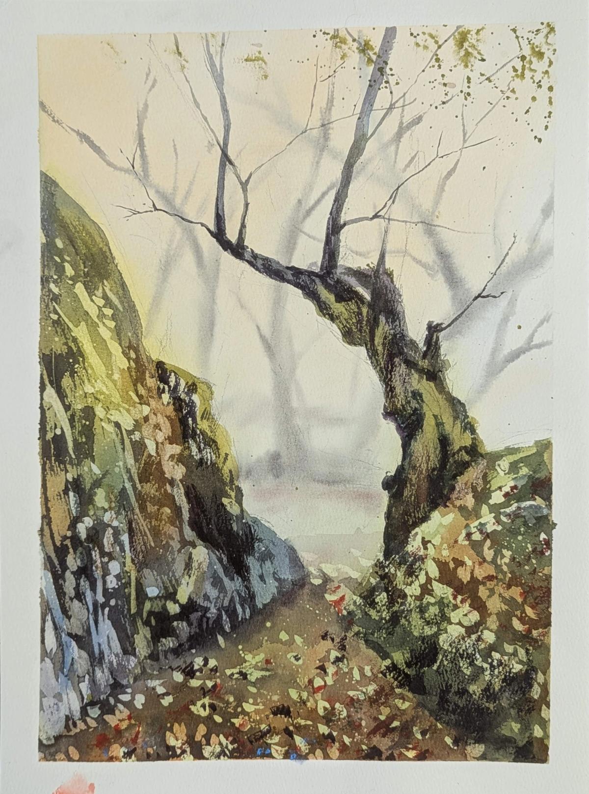 Example work from Trees and Forest in Watercolor