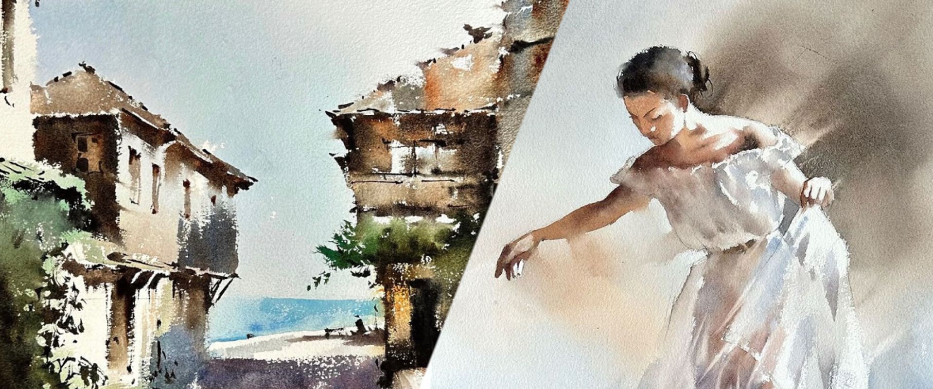 Summer watercolor masterclasses with Michael Solovyev in a light-filled historic studio in the heart of Amsterdam