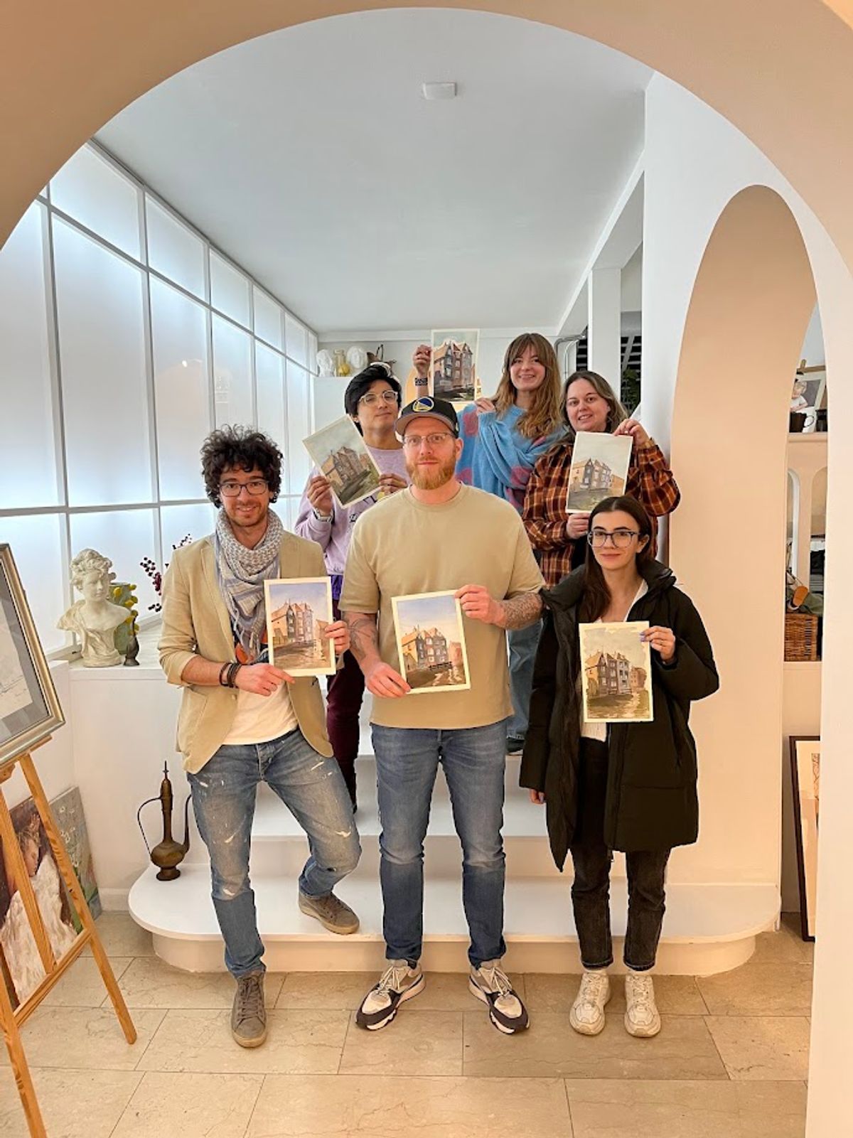 Student work from Architecture Sketching (8 Weeks)