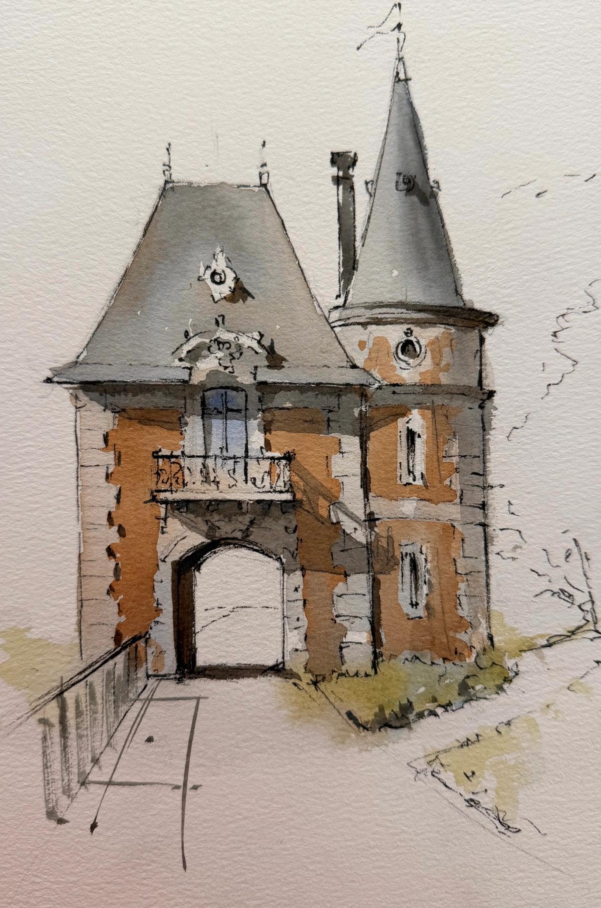 Example work from Architecture Sketching (8 Weeks)