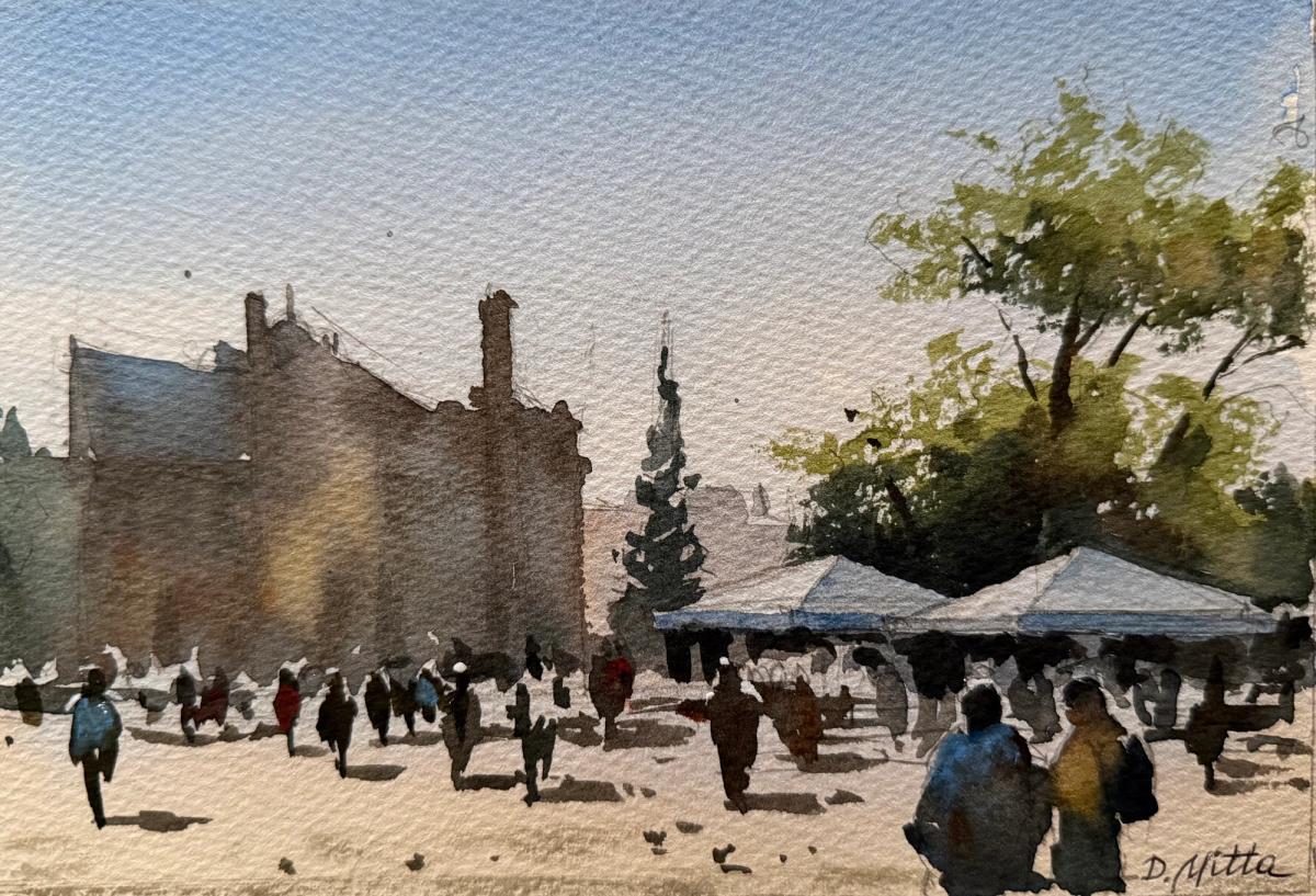 Example work from Architecture Sketching (8 Weeks)