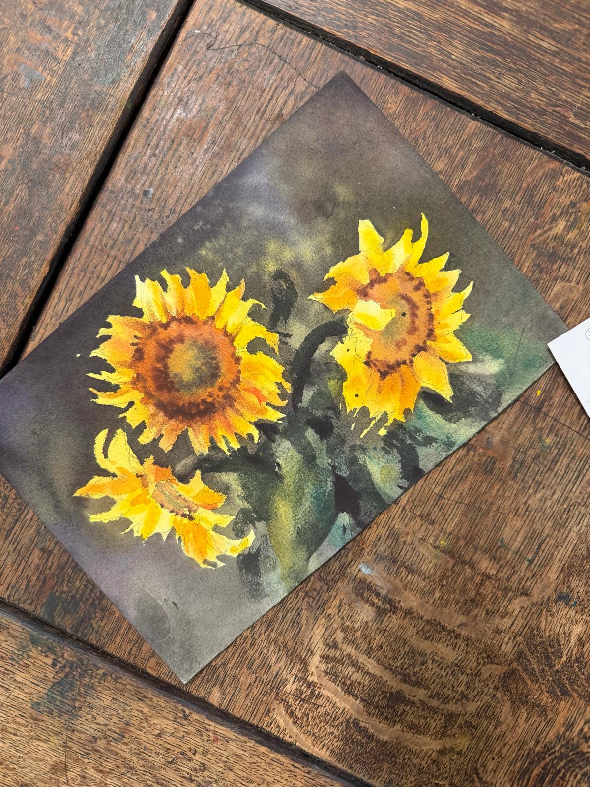 Example work from Flowers in Watercolor