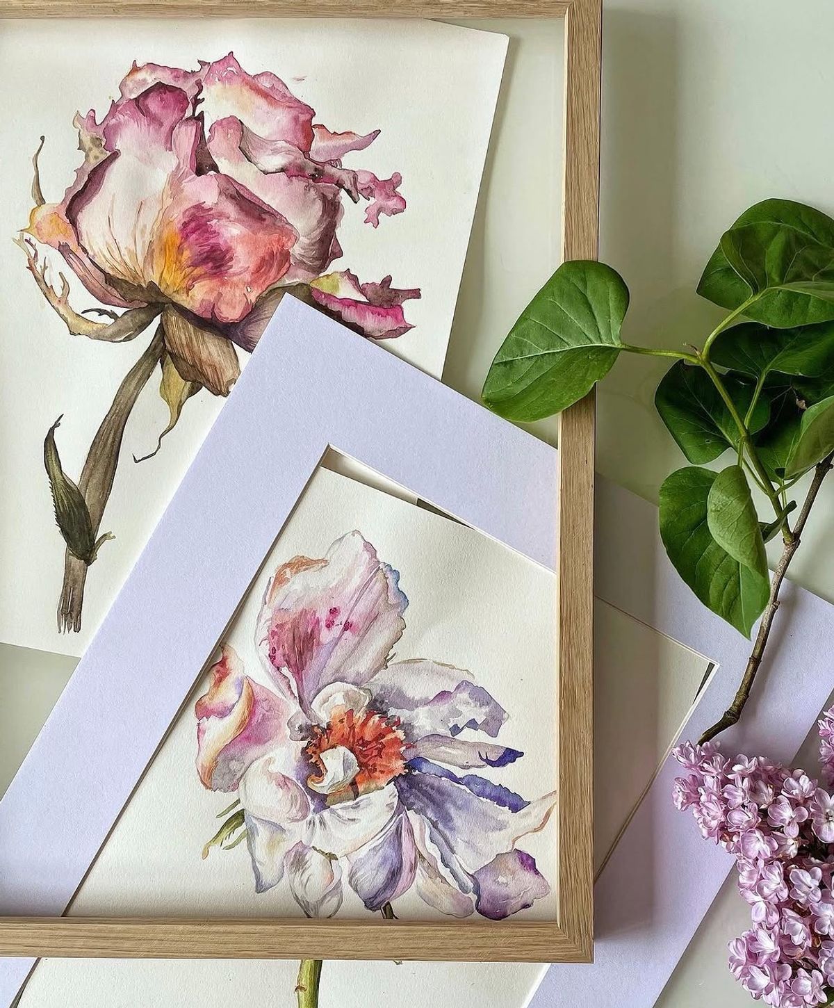 Example work from Bloemen in aquarel