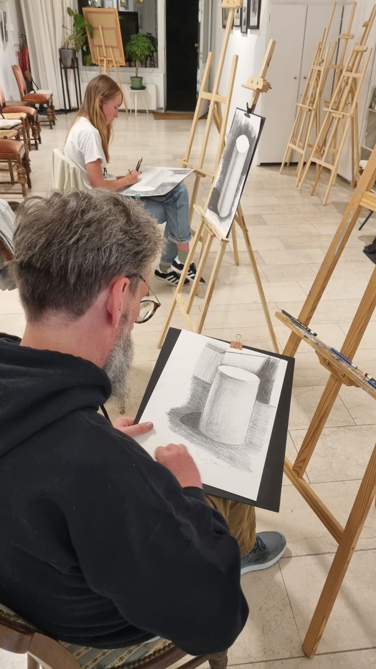 Student work from Foundations of Academic Drawing