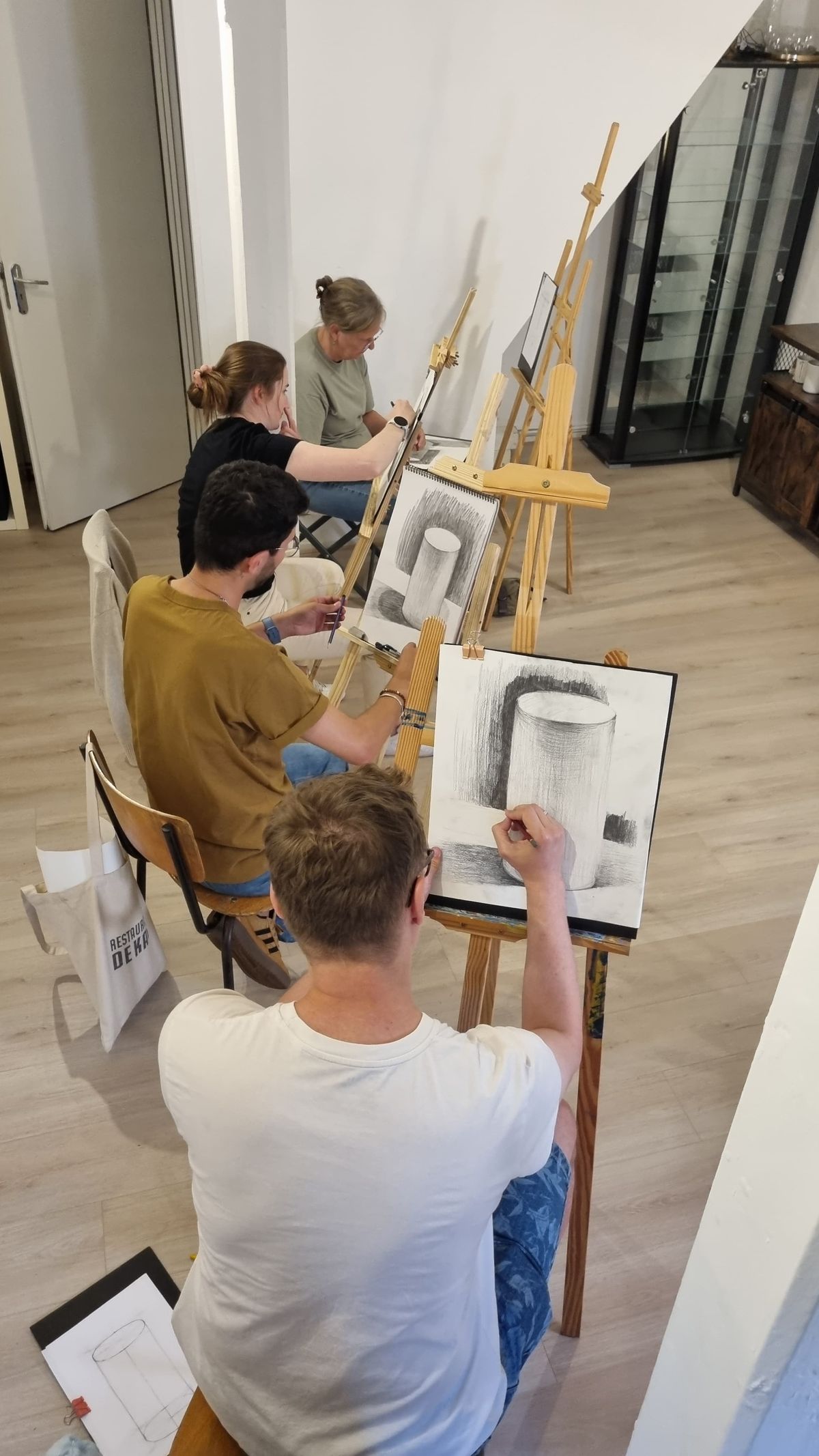 Student work from Foundations of Academic Drawing