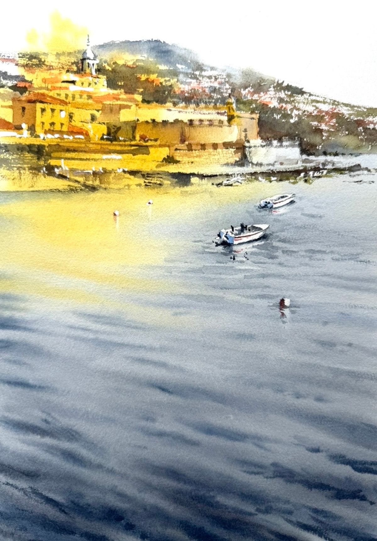 Example work from Seascapes in watercolor 