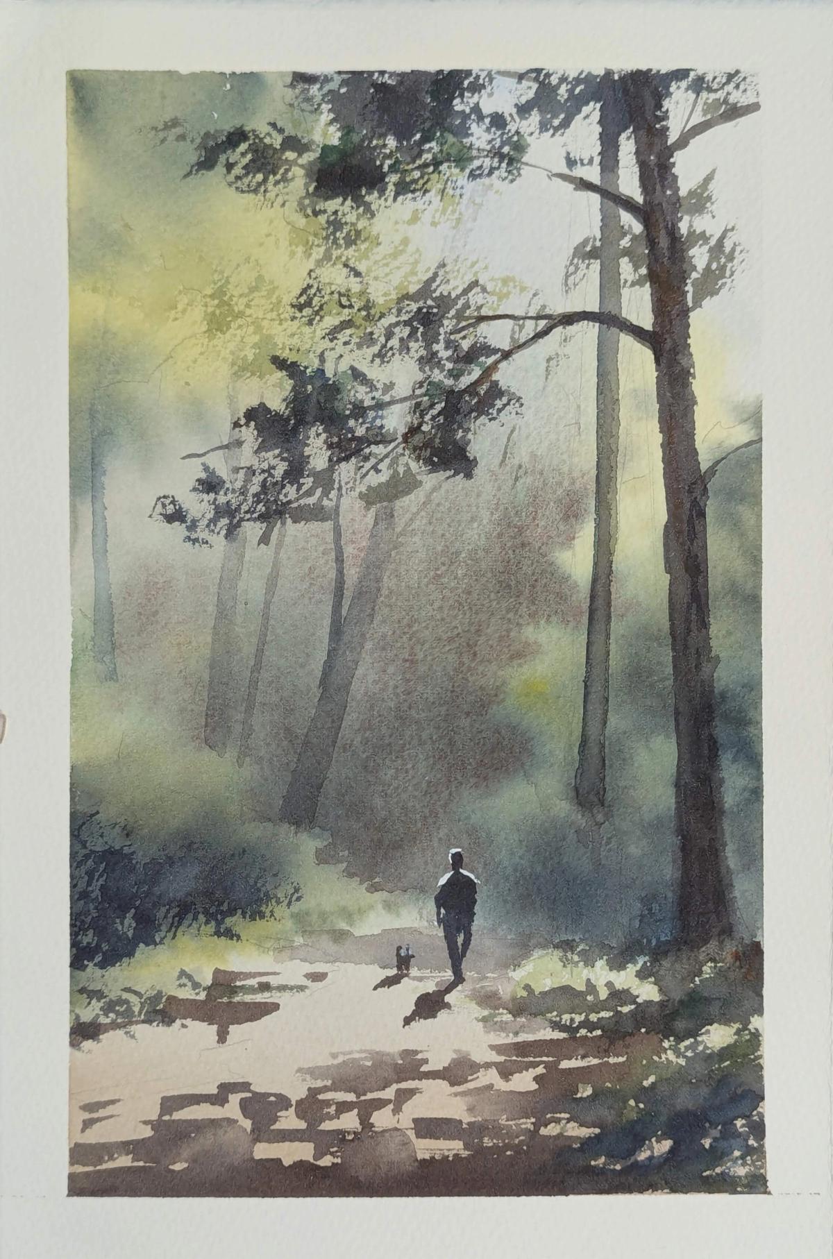 Example work from Trees and Forest in Watercolor