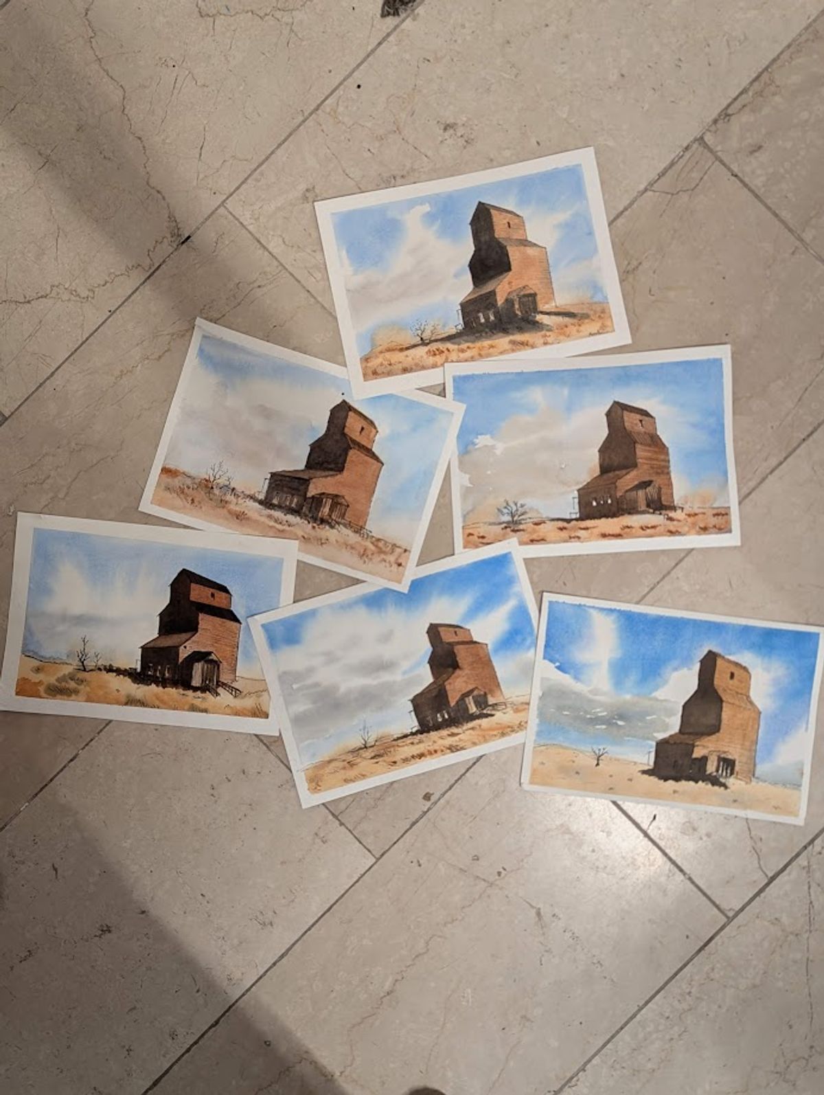 Student work from Architecture Sketching (8 Weeks)