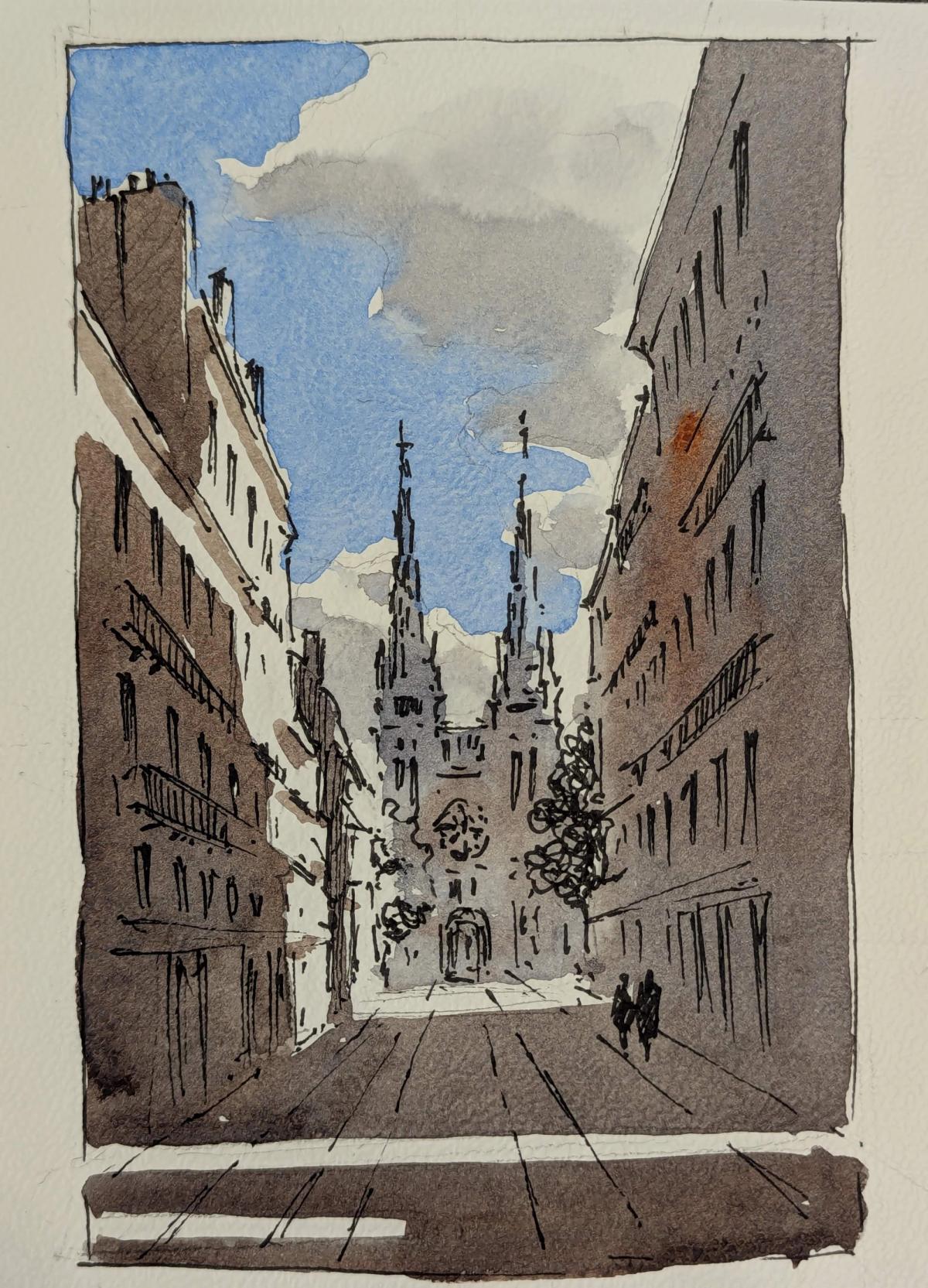 Example work from Architecture Sketching I