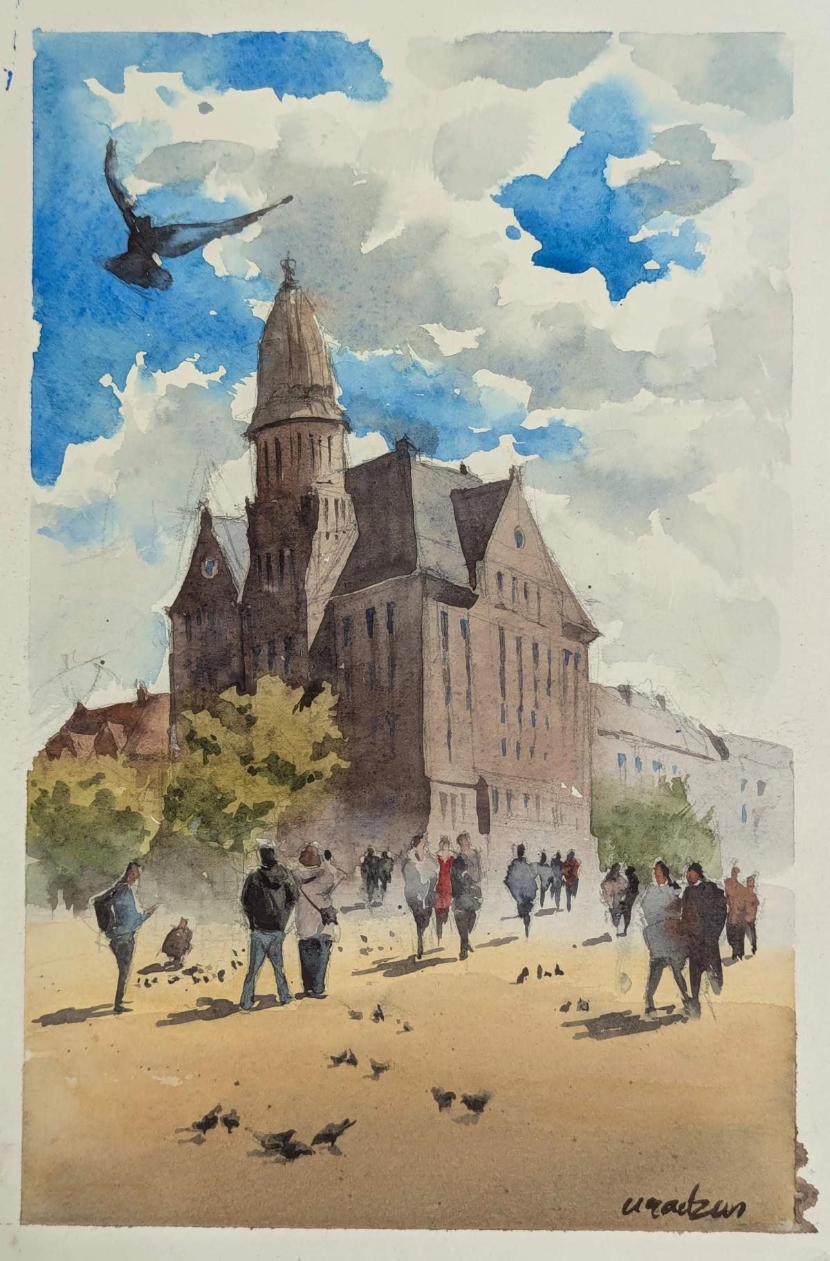 Example work from Architecture Sketching I