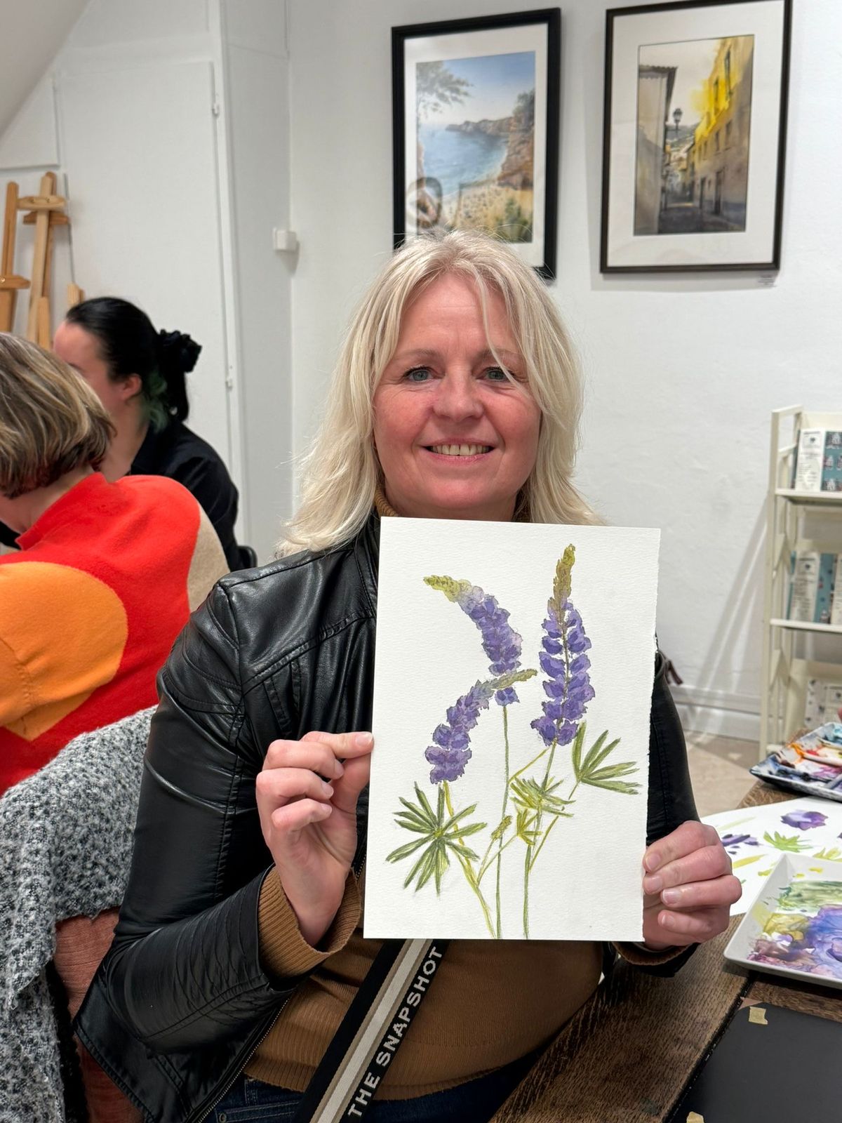 Student work from Bloemen in aquarel