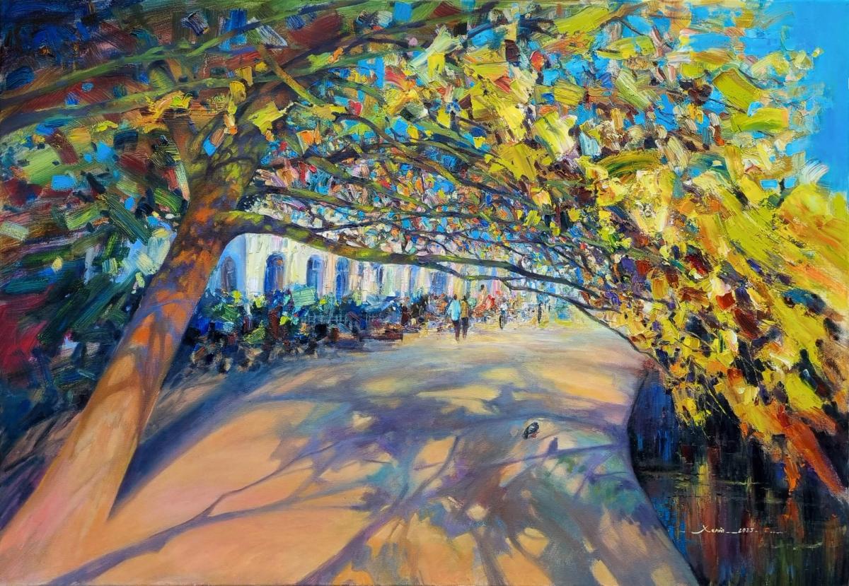 Impressionist Landscape in Oil