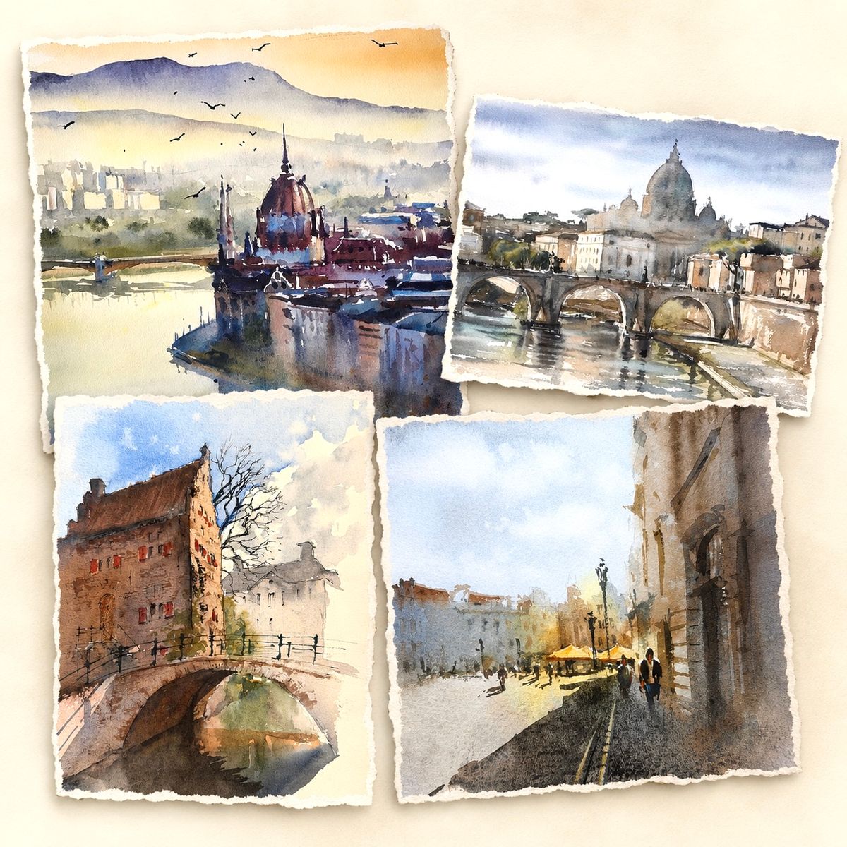 Sketching European City Stories