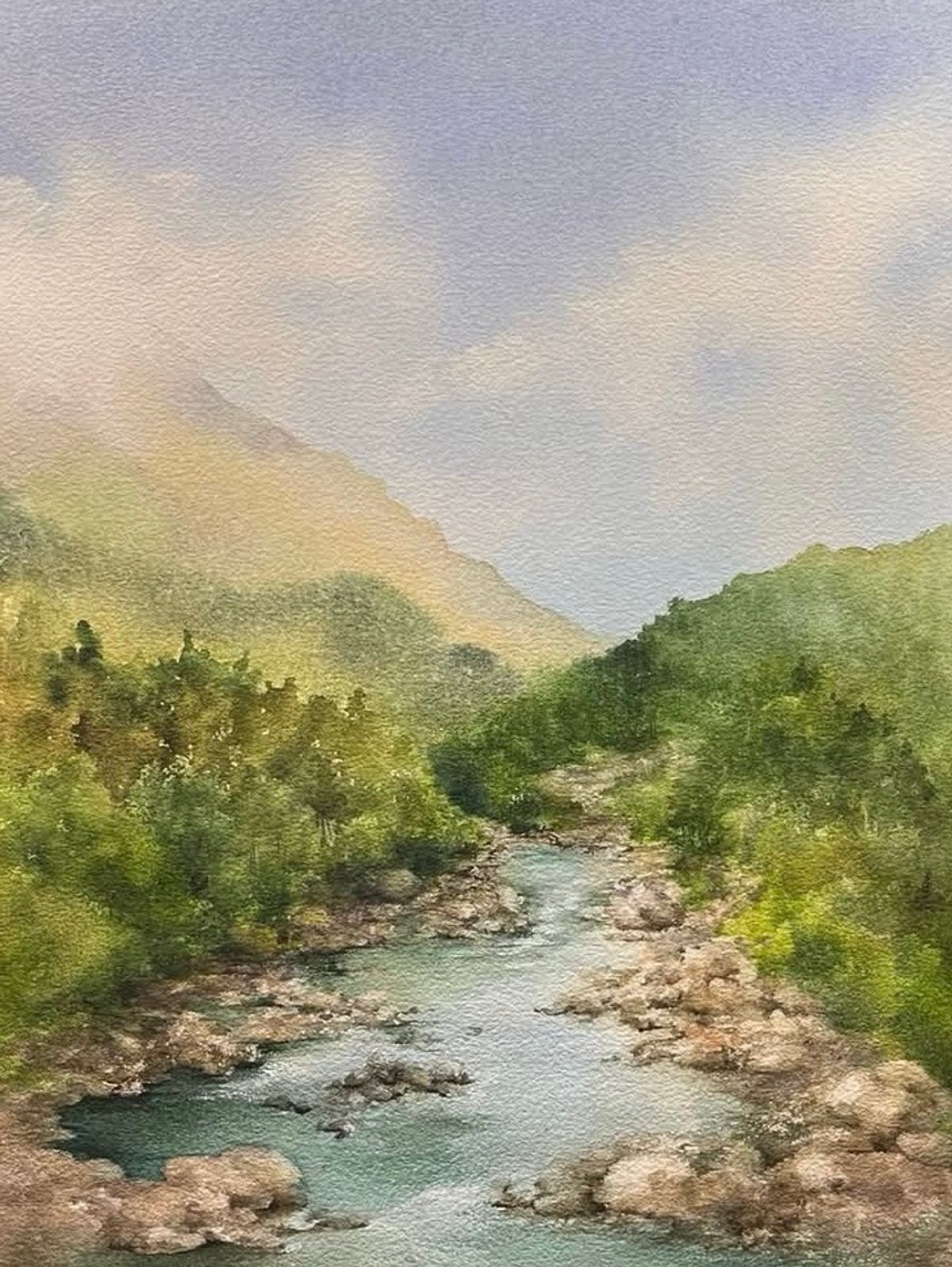 Example work from Watercolor Landscapes Part 2