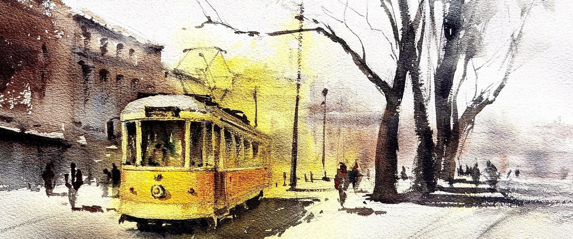 Aquarel workshop “Portugese tram”