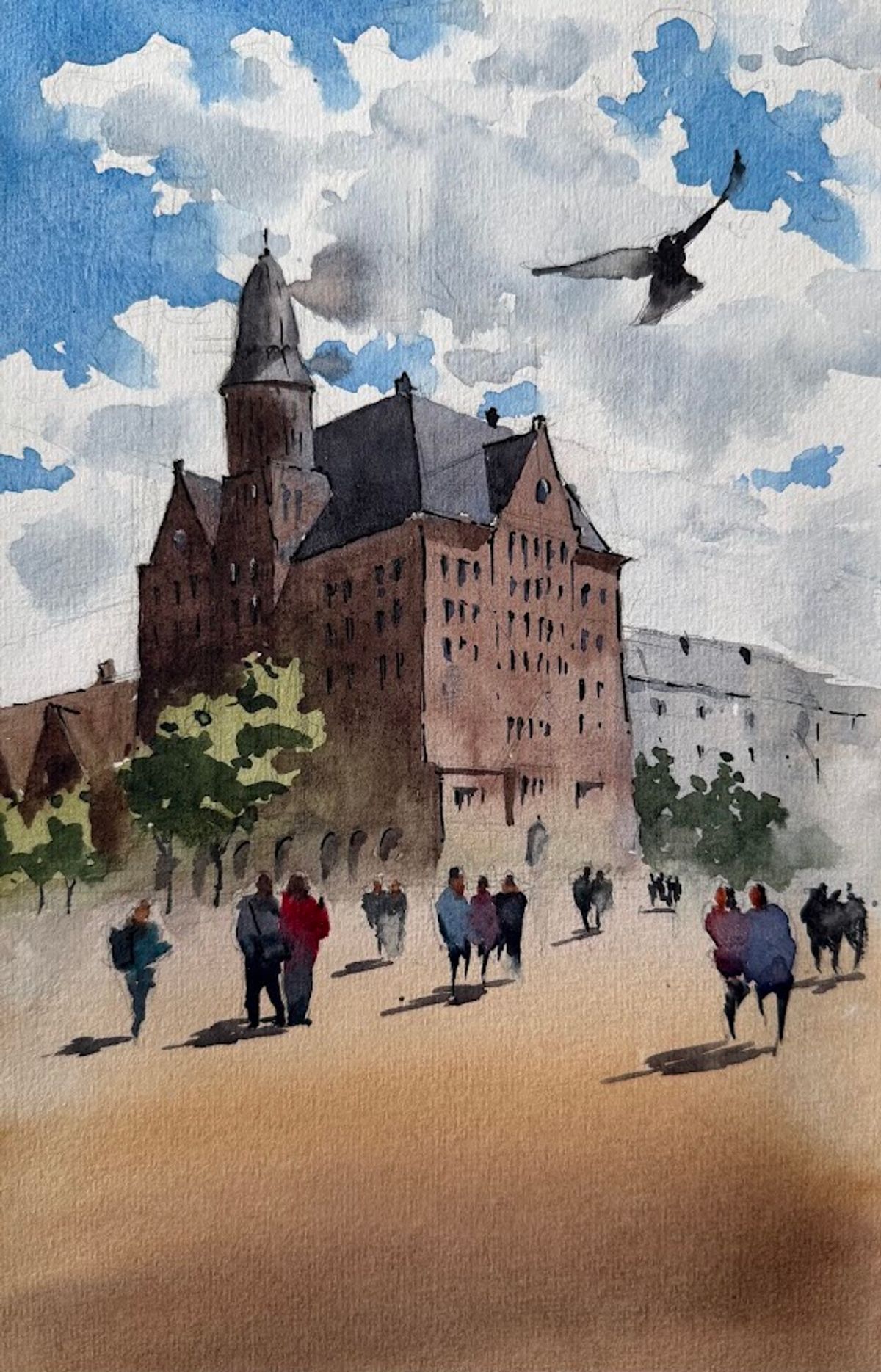 Example work from Architecture Sketching (8 Weeks)