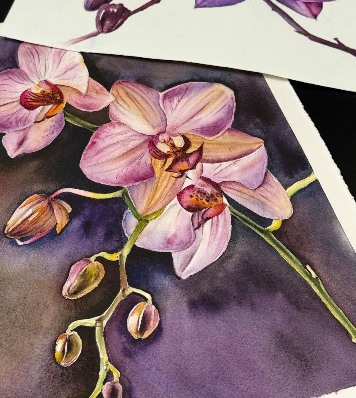 Bloemen in aquarel