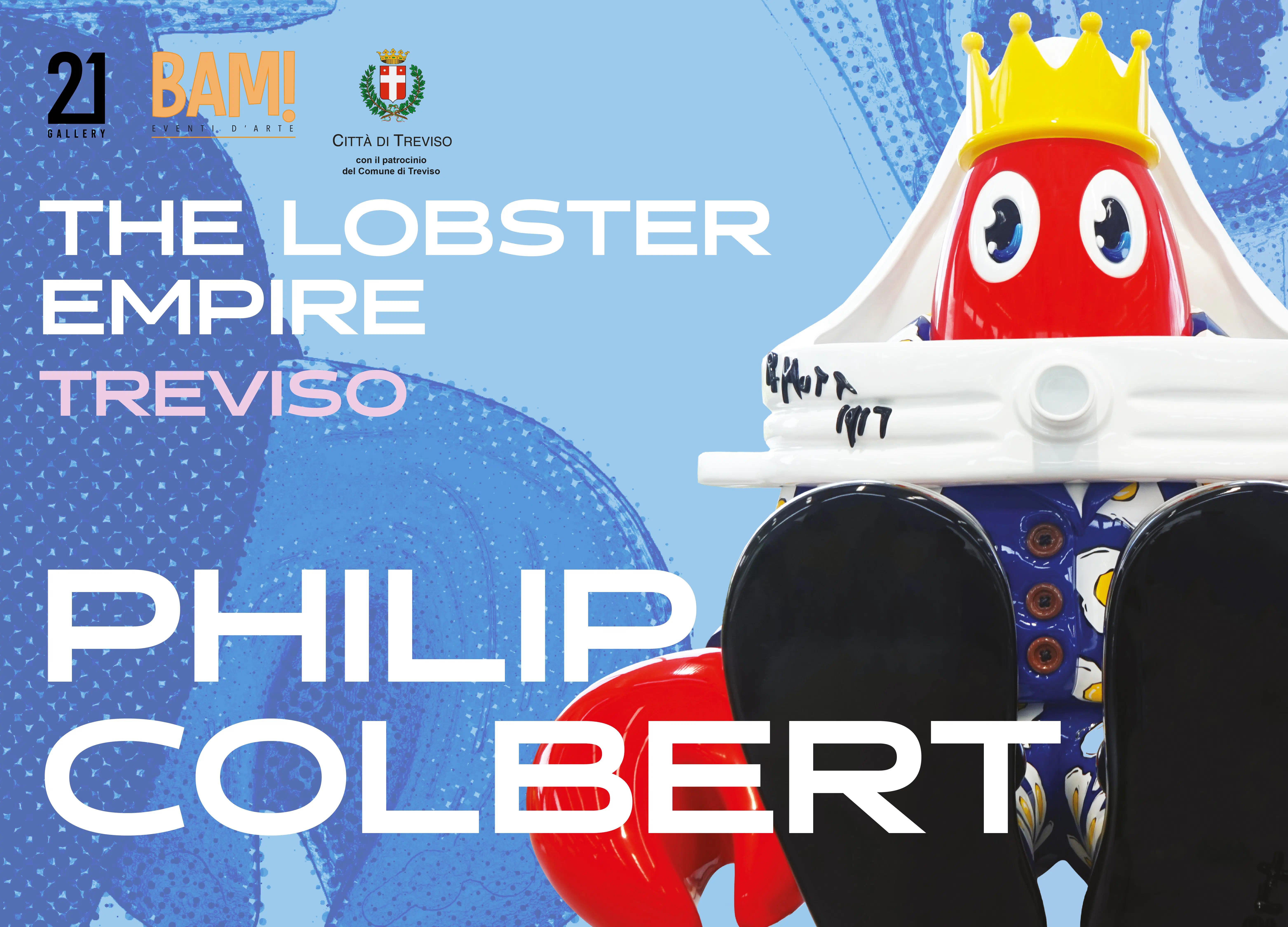 Copertina della mostra di Philip Colbert, The Lobster Empire