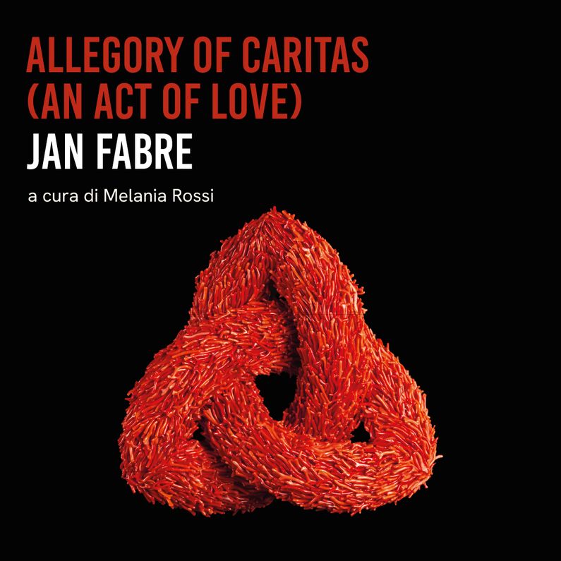 Copertina della mostra di Jan Fabre, Allegory of Caritas (An Act of Love)