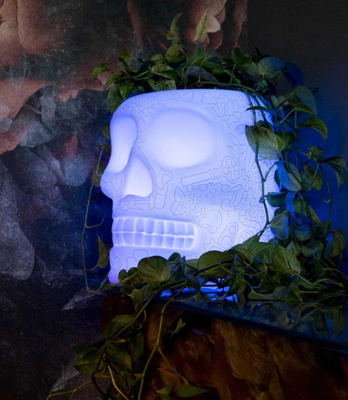 Teschio lampada prodotto di Onde Sign