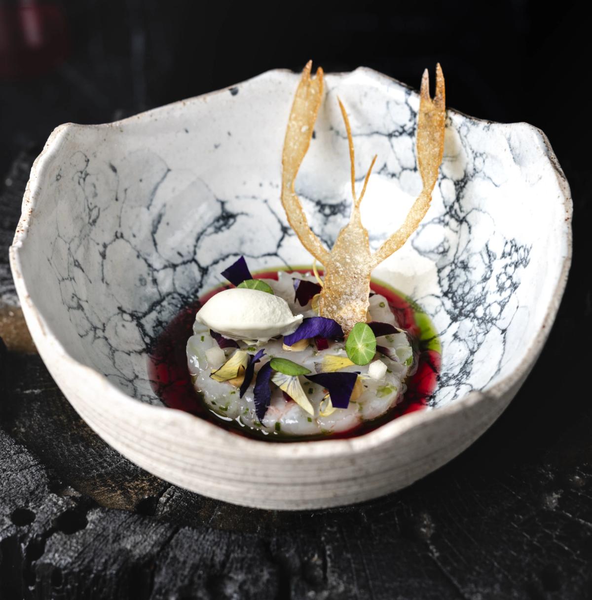 Portata dello Chef Simone Selva al Vite Restaurant