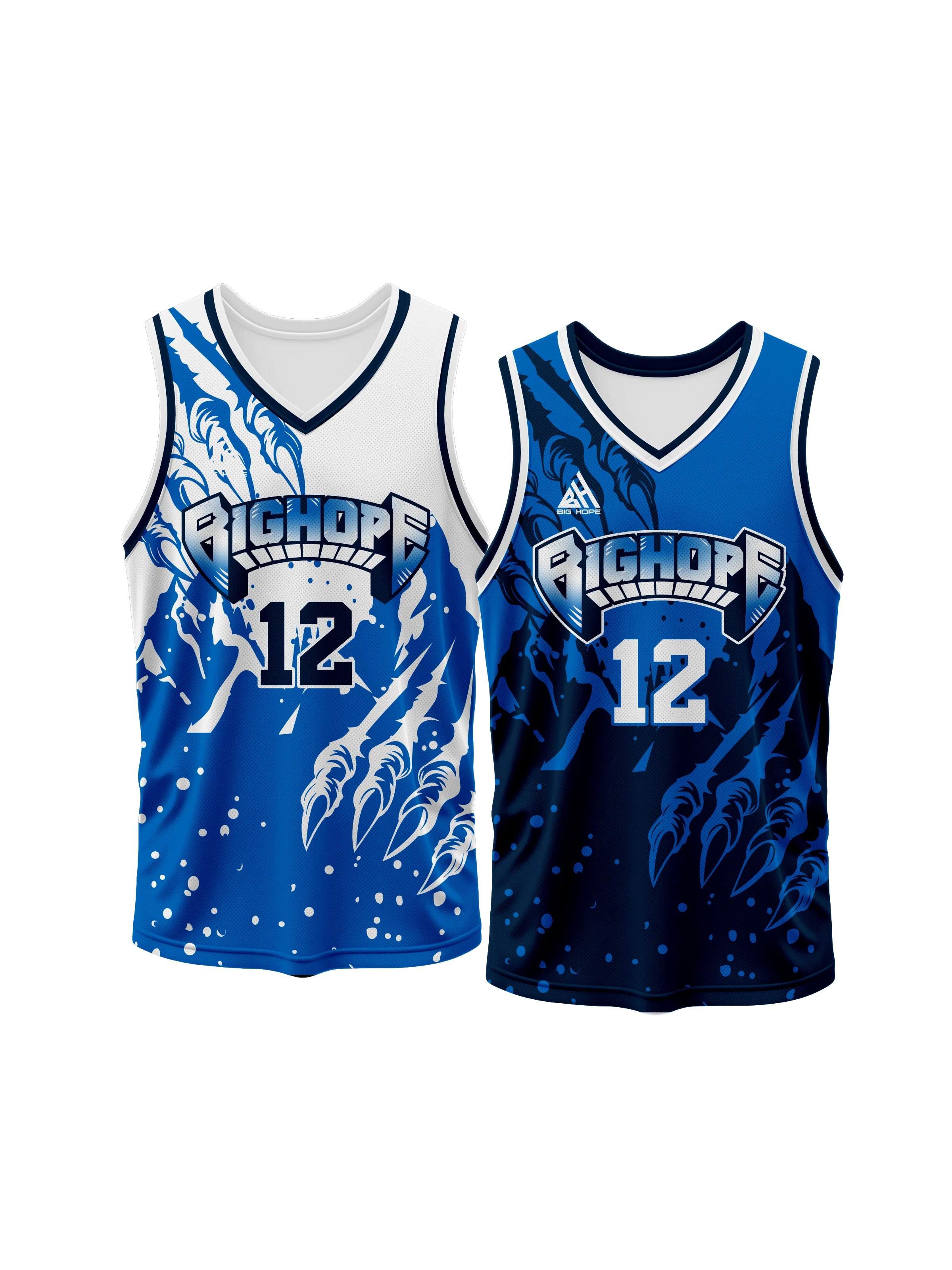 Custom Reversible Basketball Jersey view 5