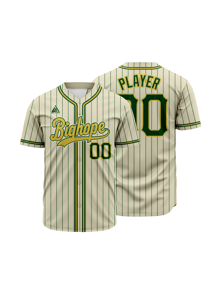 Full Button Baseball Jerseys view 4