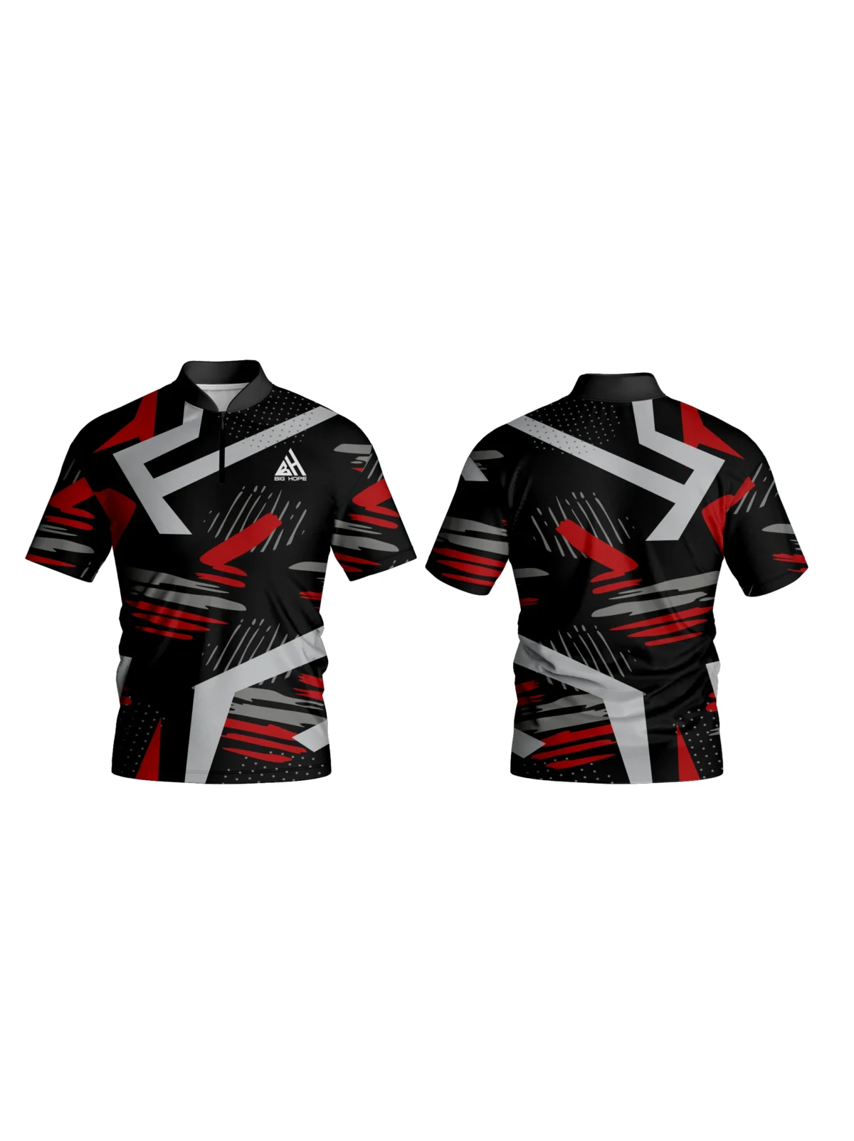 Custom 1/4 Zipper Short Sleeve view 4