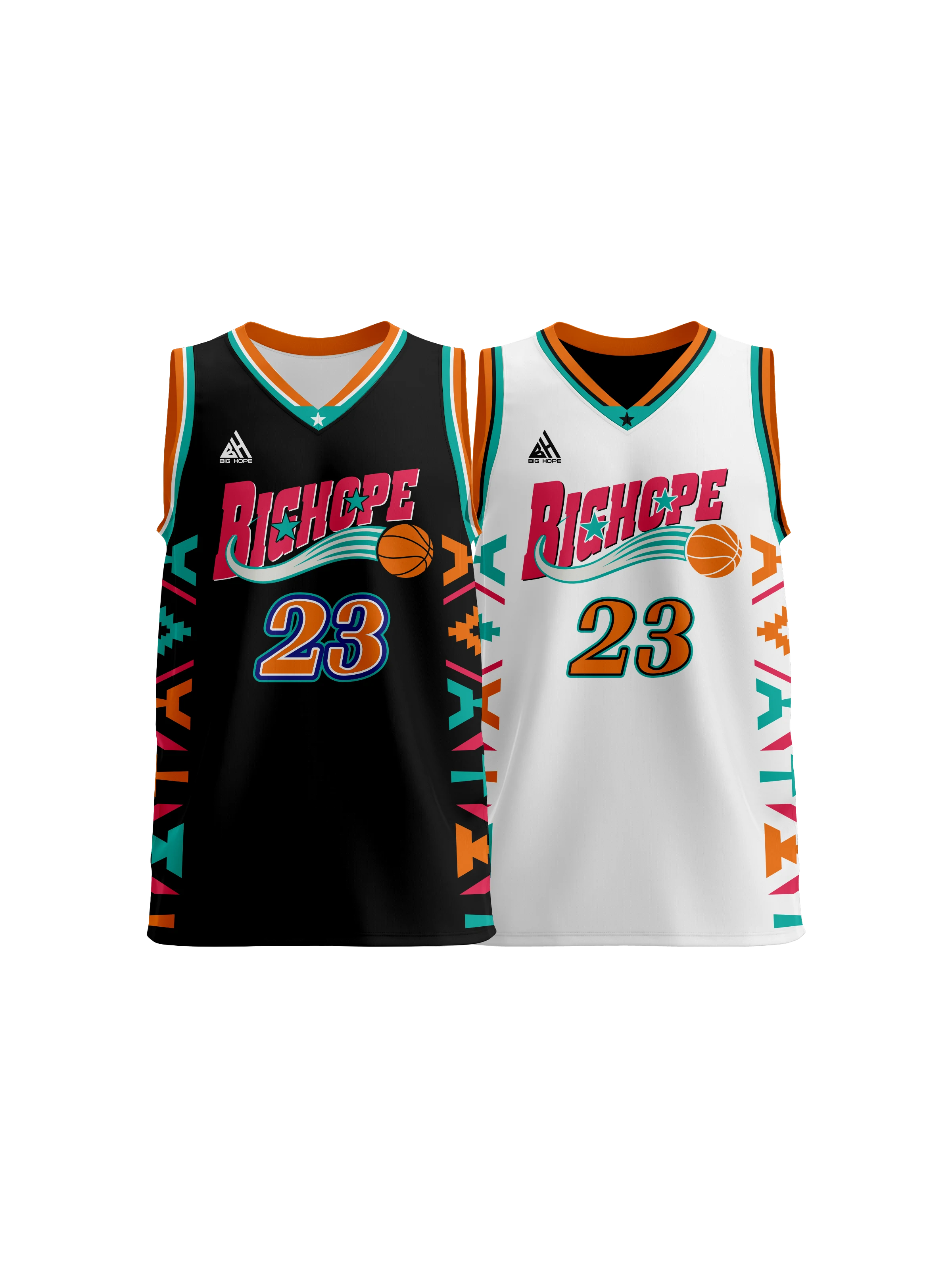 Custom Reversible Basketball Jersey view 6