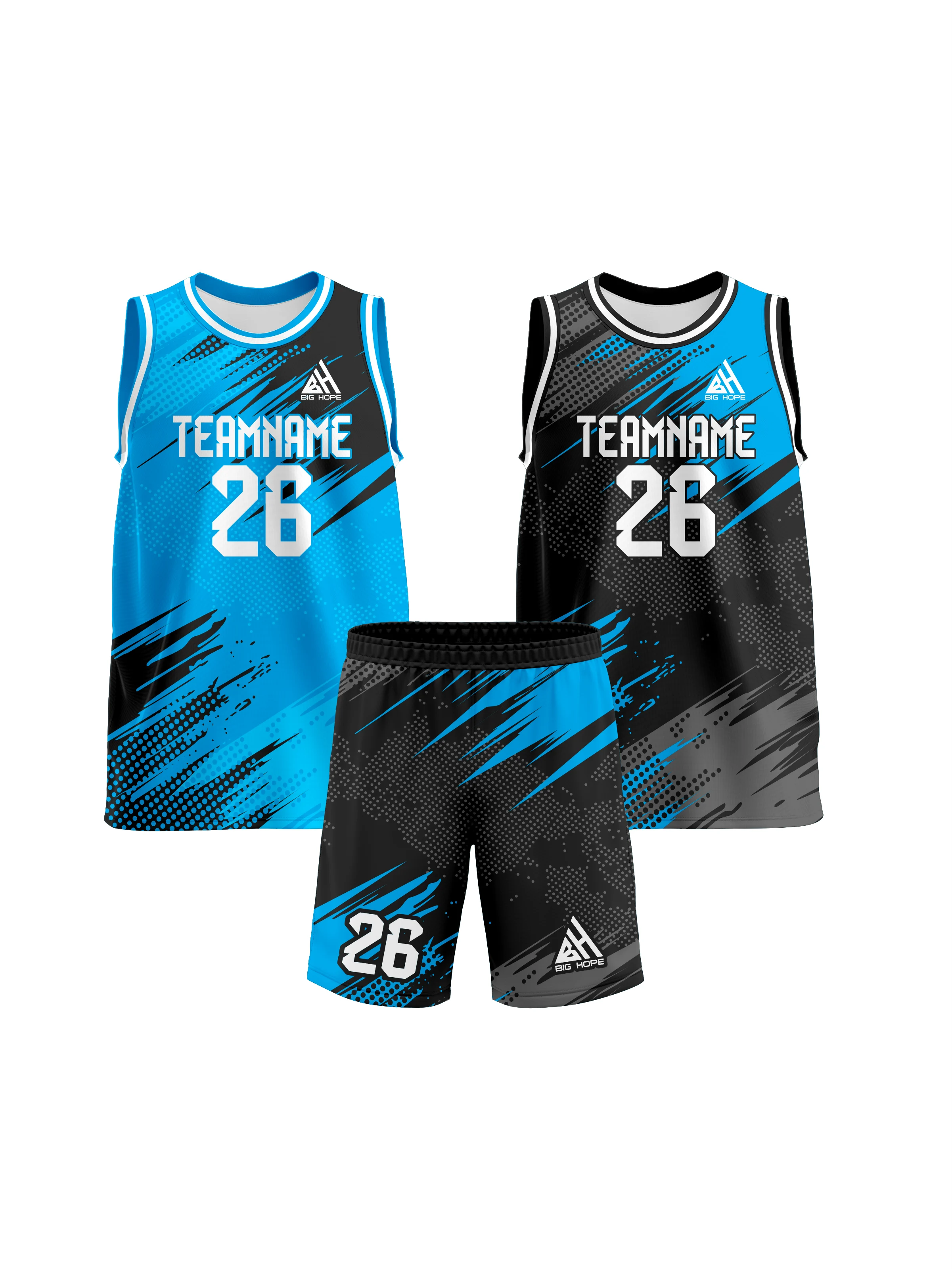 Custom Basketball Uniform view 3