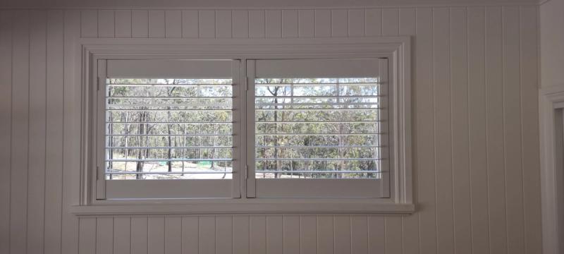 PVC shutter installation Bedroom Shutters