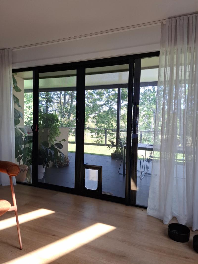 Barrier Screen Doors with Dog Doors