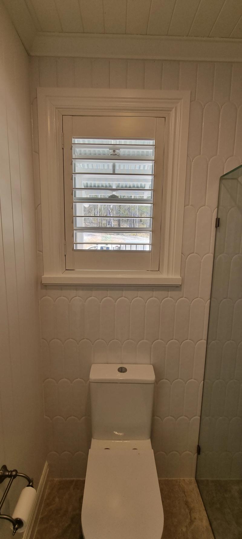 PVC shutter installation WC Shutters