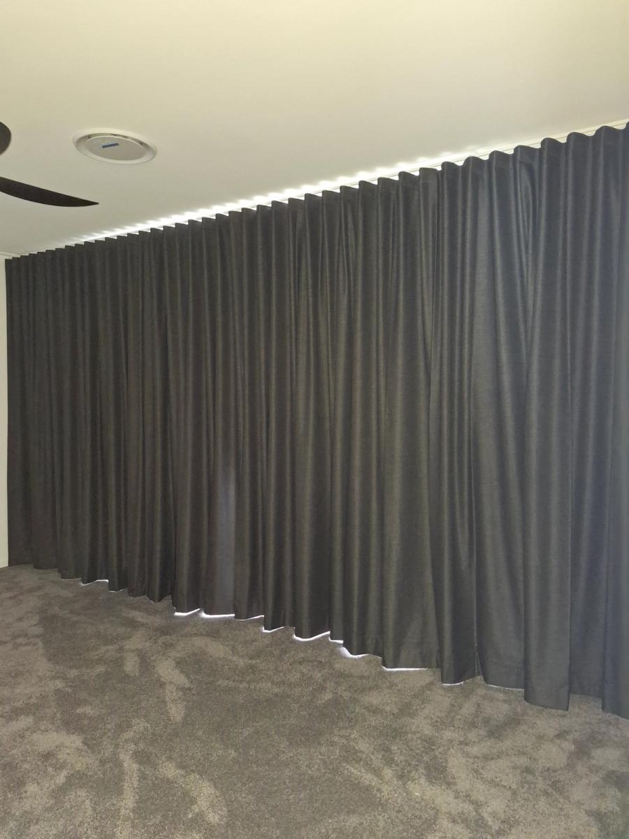 Blockout roller blinds in a Toowoomba bedroom