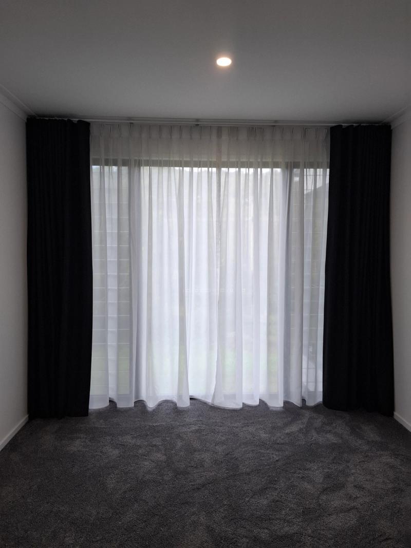 Curtain fabric installation Blockout with sheer curtains bedroom