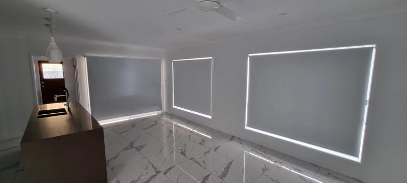 Roller blind installation Living area blockout roller blinds