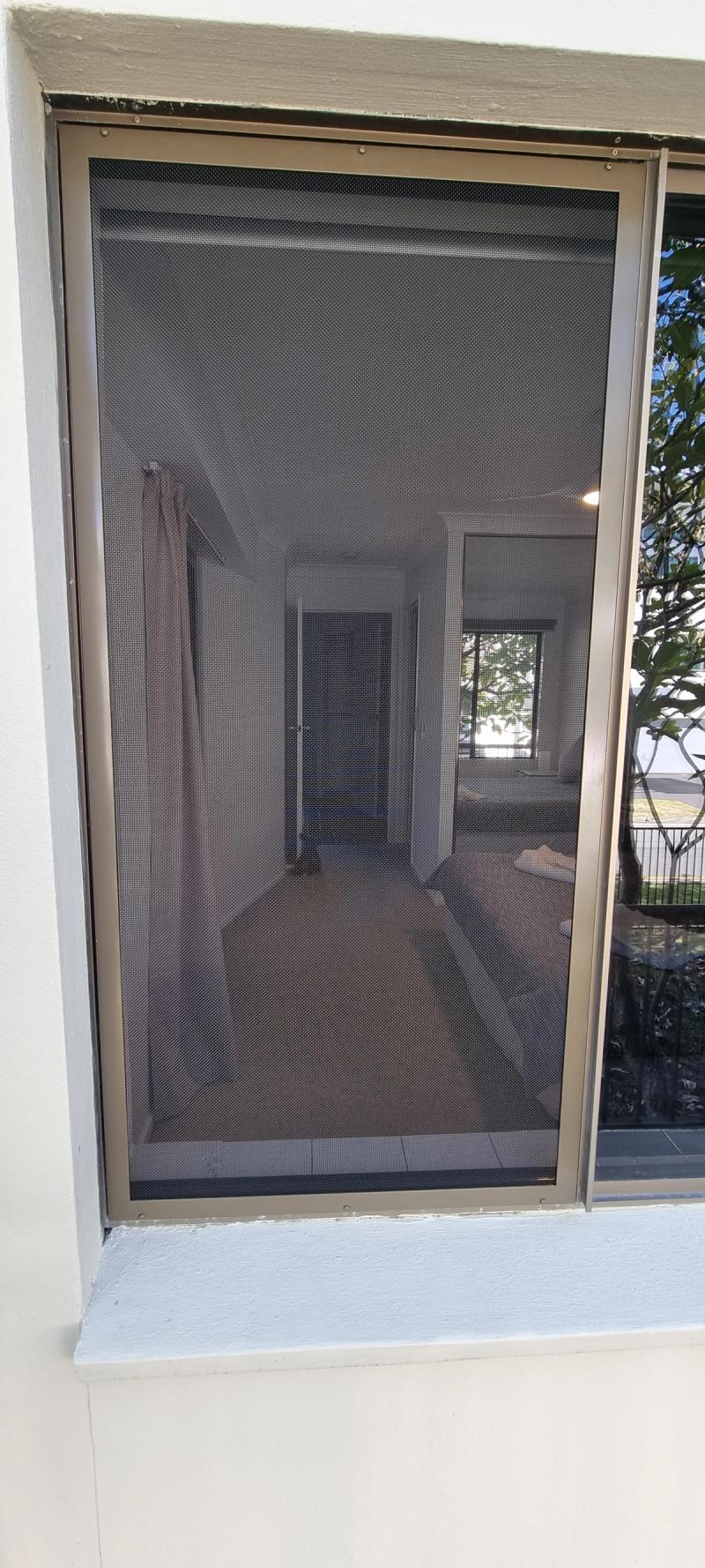 Security screen installation Sliding window fixed bedroom screen