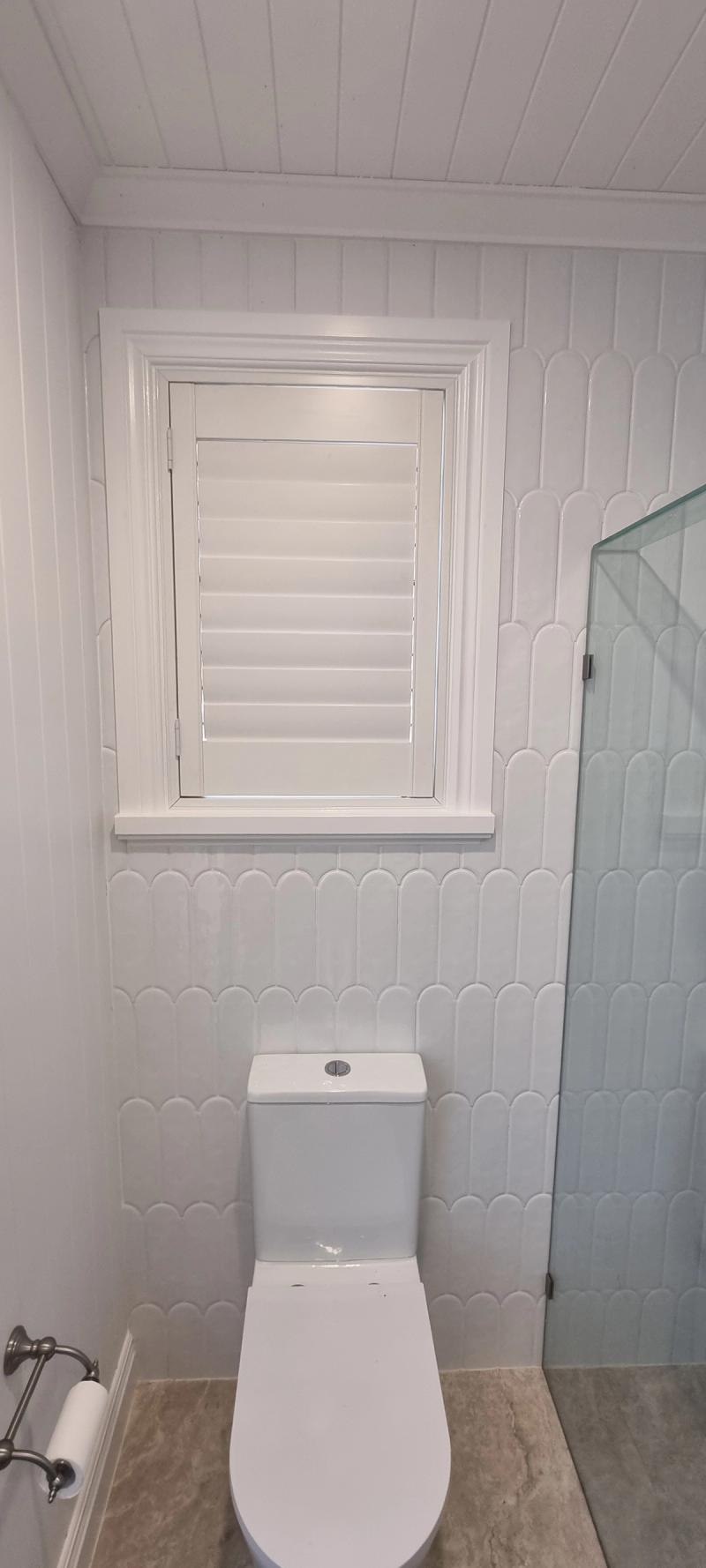 PVC shutter installation WC Shutters