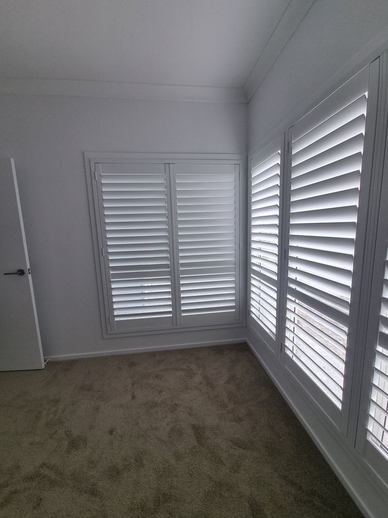 PVC shutter installation Bedroom