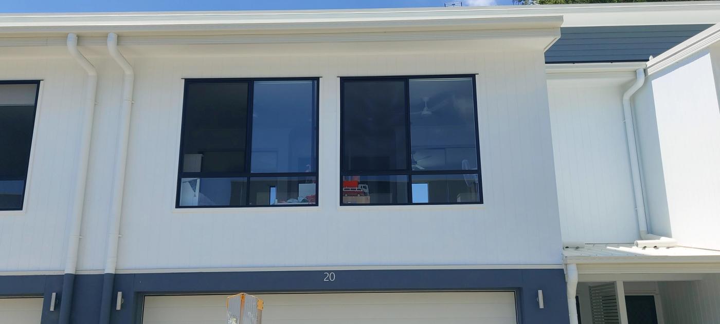 Fixed fall prevention screens on bedroom windows