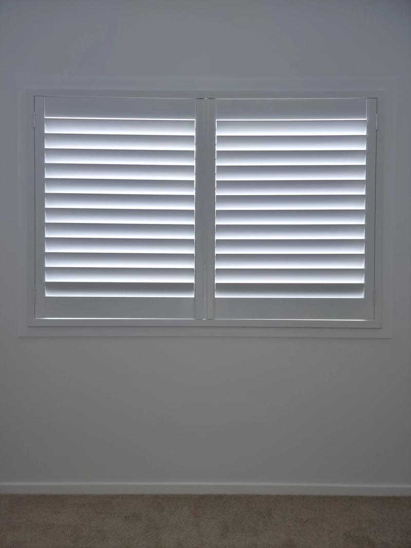 PVC shutter installation Living Room Shutters