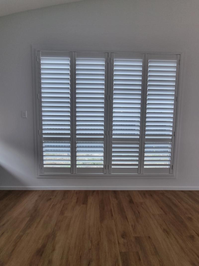 PVC shutter installation Living Room Shutters